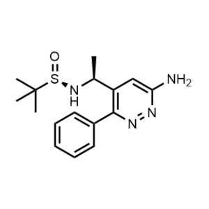 (R)-N-((S)-1-(6-Amino-3-phenylpyridazin-4-yl)ethyl)-2-methylpropane-2-sulfinamide|CS-0159243