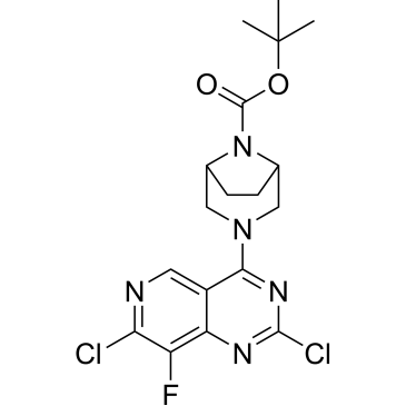 tert-Butyl 3-(2,7-dichloro-8-fluoropyrido[4,3-d]pyrimidin-4-yl)-3,8-diazabicyclo[3.2.1]octane-8-carboxylate|CS-0159377