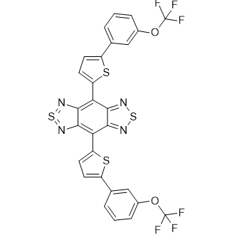 2λ4δ2-Benzo[1,2-c:4,5-c′]bis[1,2,5]thiadiazole, 4,8-bis[5-[3-(trifluoromethoxy)phenyl]-2-thienyl]-|CS-0159958