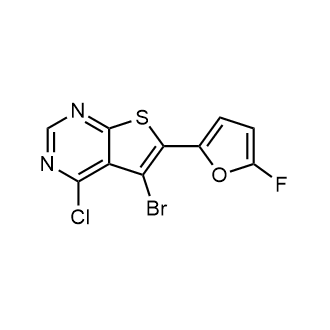 5-Bromo-4-chloro-6-(5-fluorofuran-2-yl)thieno[2,3-d]pyrimidine|CS-0160642