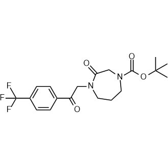 tert-Butyl 3-oxo-4-(2-oxo-2-(4-(trifluoromethyl)phenyl)ethyl)-1,4-diazepane-1-carboxylate|CS-0161033