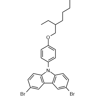 3,6-Dibromo-9-[4-(2-ethylhexyloxy)phenyl]-9H-carbazole|CS-0161172