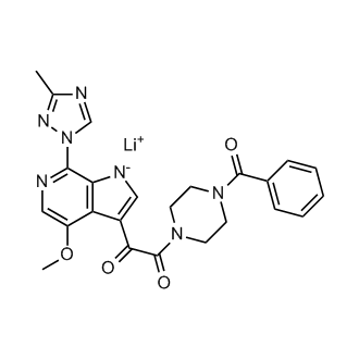 Lithium 3-(2-(4-benzoylpiperazin-1-yl)-2-oxoacetyl)-4-methoxy-7-(3-methyl-1H-1,2,4-triazol-1-yl)pyrrolo[2,3-c]pyridin-1-ide|CS-0161269