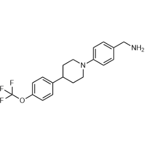 Benzenemethanamine, 4-[4-[4-(trifluoromethoxy)phenyl]-1-piperidinyl]-|CS-0162294
