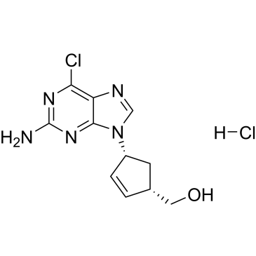 ((1S,4R)-4-(2-Amino-6-chloro-9H-purin-9-yl)cyclopent-2-en-1-yl)methanol hydrochloride