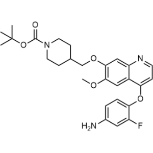 tert-Butyl 4-(((4-(4-amino-2-fluorophenoxy)-6-methoxyquinolin-7-yl)oxy)methyl)piperidine-1-carboxylate|CS-0163221