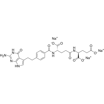 ((S)-4-(4-(2-(2-amino-4-oxo-4,7-dihydro-3H-pyrrolo[2,3-d]pyrimidin-5-yl)ethyl)benzamido)-4-carboxybutanoyl)-L-glutamic acid, trisodium salt|CS-0164005