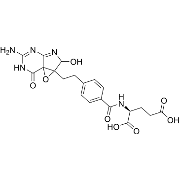 (2S)-2-(4-(2-(5-amino-2-hydroxy-7-oxo-1a,2,6,7-tetrahydrooxireno[2',3':3,4]pyrrolo[2,3-d]pyrimidin-1a-yl)ethyl)benzamido)pentanedioic acid  (Pemetrexed Impuruity）|CS-0164006