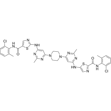 N-(2-chloro-6-methylphenyl)-5-((6-(4-(6-((5-((2-chloro-6-methylphenyl)carbamoyl)thiazol-2-yl)amino)-2-methylpyrimidin-4-yl)piperazin-1-yl)-2-methylpyrimidin-4-yl)amino)thiazole-2-carboxamide  (Dasatinib Impurity）|CS-0164041