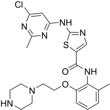 2-((6-chloro-2-methylpyrimidin-4-yl)amino)-N-(2-methyl-6-(2-(piperazin-1-yl)ethoxy)phenyl)thiazole-5-carboxamide  (Dasatinib Impuruity）|CS-0164043