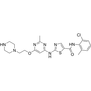 N-(2-chloro-6-methylphenyl)-2-((2-methyl-6-(2-(piperazin-1-yl)ethoxy)pyrimidin-4-yl)amino)thiazole-5-carboxamide  (Dasatinib Impuruity）|CS-0164044