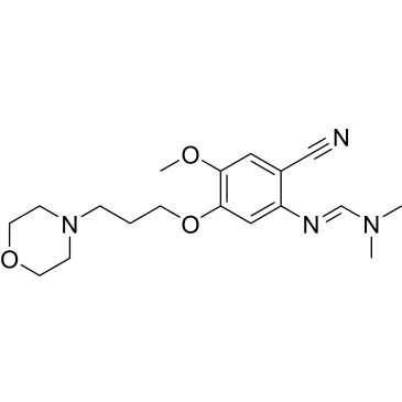 (E)-N'-(2-Cyano-4-methoxy-5-(3-morpholinopropoxy)phenyl)-N,N-dimethylformimidamide Gefitinib Impurity|CS-0164122