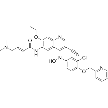 (E)-N-(4-((3-Chloro-4-(pyridin-2-ylmethoxy)phenyl)(hydroxy)amino)-3-cyano-7-ethoxyquinolin-6-yl)-4-(dimethylamino)but-2-enamide (Neratinib Impuruity）|CS-0164166