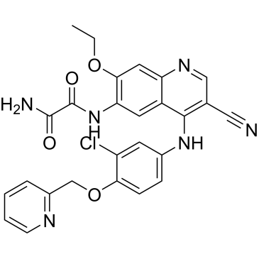 N1-(4-((3-chloro-4-(pyridin-2-ylmethoxy)phenyl)amino)-3-cyano-7-ethoxyquinolin-6-yl)oxalamide  (Neratinib Impuruity）|CS-0164169