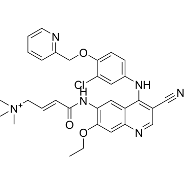 (E)-4-((4-((3-chloro-4-(pyridin-2-ylmethoxy)phenyl)amino)-3-cyano-7-ethoxyquinolin-6-yl)amino)-N,N,N-trimethyl-4-oxobut-2-en-1-aminium  (Neratinib Impuruity）|CS-0164172