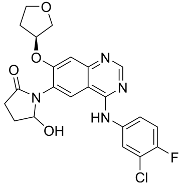 1-(4-((3-chloro-4-fluorophenyl)amino)-7-(((S)-tetrahydrofuran-3-yl)oxy)quinazolin-6-yl)-5-hydroxypyrrolidin-2-one  Afatinib Impurity|CS-0164322