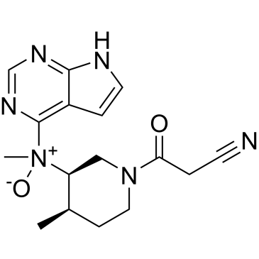 N-((3R,4R)-1-(2-cyanoacetyl)-4-methylpiperidin-3-yl)-N-methyl-7H-pyrrolo[2,3-d]pyrimidin-4-amine oxide Tofacitinib Impurity|CS-0164344