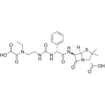 (2S,5R,6R)-6-((R)-2-(3-(2-(1-carboxy-N-ethylformamido)ethyl)ureido)-2-phenylacetamido)-3,3-dimethyl-7-oxo-4-thia-1-azabicyclo[3.2.0]heptane-2-carboxylic acid  (Piperacillin Impurity）|CS-0164537