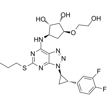 (1S,2S,3R,5S)-3-((3-((1R,2S)-2-(3,4-Difluorophenyl)cyclopropyl)-5-(propylthio)-3H-[1,2,3]triazolo[4,5-d]pyrimidin-7-yl)amino)-5-(2-hydroxyethoxy)cyclopentane-1,2-diol  Ticagrelor Impurity|CS-0164573