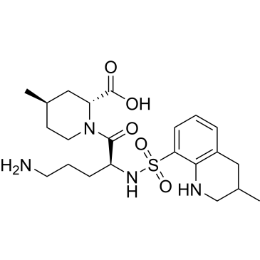 (2R,4R)-1-[(2S)-5-Amino-1-oxo-2-[[(1,2,3,4-tetrahydro- 3-methyl-8-quinolinyl)sulfonyl]amino]pentyl]-4-methyl-piperidinecarboxylic Acid (Argatroban Impuruity）|CS-0164625
