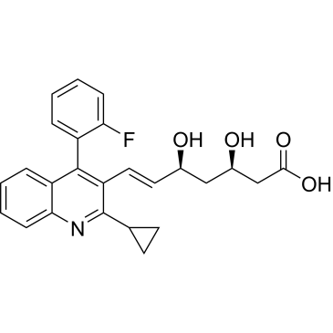 (3R,5S,E)-7-(2-cyclopropyl-4-(2-fluorophenyl)quinolin-3-yl)-3,5-dihydroxyhept-6-enoic acid  (Pitavastatin Impuruity）|CS-0164762