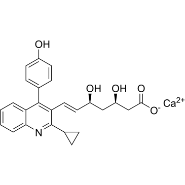 monocalcium mono((3R,5S,E)-7-(2-cyclopropyl-4-(4-hydroxyphenyl)quinolin-3-yl)-3,5-dihydroxyhept-6-enoate)  (Pitavastatin Impuruity）|CS-0164763