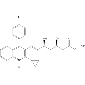 sodium (3R,5S,E)-7-(2-cyclopropyl-4-(4-fluorophenyl)-1-oxidoquinolin-3-yl)-3,5-dihydroxyhept-6-enoate  Pitavastatin Impurity|CS-0164764