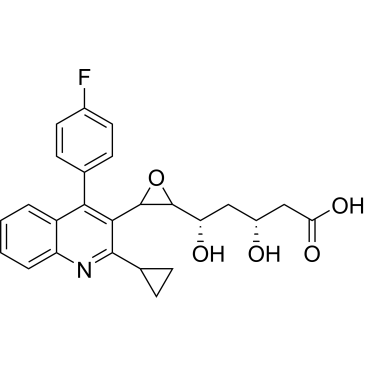 (3R,5S)-5-(3-(2-cyclopropyl-4-(4-fluorophenyl)quinolin-3-yl)oxiran-2-yl)-3,5-dihydroxypentanoic acid  (Pitavastatin Impuruity）|CS-0164765