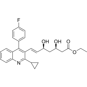 (3R,5S,E)-ethyl 7-(2-cyclopropyl-4-(4-fluorophenyl)quinolin-3-yl)-3,5-dihydroxyhept-6-enoate  (Pitavastatin Impuruity）|CS-0164767