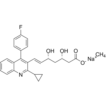 (3S,5R,E)-7-(2-cyclopropyl-4-(4-fluorophenyl)quinolin-3-yl)-3,5-dihydroxyhept-6-heptenoic acid sodium salt  (Pitavastatin Impuruity）|CS-0164768