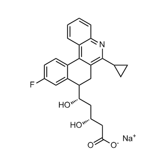 (3R,5S)-5-(6-Cyclopropyl-10-fluoro-7,8-dihydrobenzo[k]phenanthridin-8-yl)-3,5-dihydroxypentanoic acid sodium salt  (Pitavastatin Impuruity）|CS-0164769