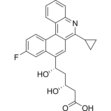 (3R,5S)-5-(6-cyclopropyl-10-fluorobenzo[k]phenanthridin-8-yl)-3,5-dihydroxypentanoic acid  (Pitavastatin Impuruity）|CS-0164770