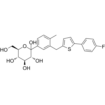 (3R,4S,5S,6R)-2-(3-((5-(4-Fluorophenyl)thiophen-2-yl)methyl)-4-methylphenyl)-6-(hydroxymethyl)tetrahydro-2H-pyran-2,3,4,5-tetraol  Canagliflozin Impurity|CS-0164827