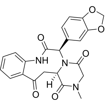 (6R,14aR)-6-(1,3-benzodioxol-5-yl)-2-methyl-2,3,14,14atetrahydropyrazino[1,2-d][1,4]benzodiazonine-1,4,7,13-
(6H,8H)-tetrone  (Tadalafil Impuruity）|CS-0164893