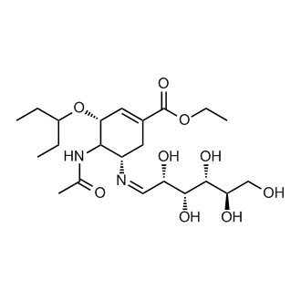 (3R,5S)-Ethyl 4-acetamido-5-((Z)-((2S,3R,4R,5R)-2,3,4,5,6-pentahydroxyhexylidene)amino)-3-(pentan-3-yloxy)cyclohex-1-enecarboxylate (Oseltamivir Impuruity）|CS-0164930