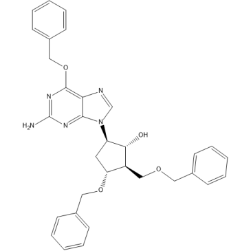 (1R,2R,3R,5R)-5-(2-amino-6-(benzyloxy)-9H-purin-9-yl)-3-(benzyloxy)-2-((benzyloxy)methyl)cyclopentanol  Entecavir Impurity|CS-0165029