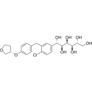 (1S,2S,3R,4R,5R)-1-(4-Chloro-3-(4-(((S)-tetrahydrofuran-3-yl)oxy)benzyl)phenyl)hexane-1,2,3,4,5,6-hexaol (
Empagliflozin Impurity）|CS-0165046
