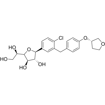 (2S,3R,4R)-2-(4-Chloro-3-(4-(((S)-tetrahydrofuran-3-yl)oxy)benzyl)phenyl)-5-((R)-1,2-dihydroxyethyl)tetrahydrofuran-3,4-diol (Empagliflozin Impuruity）|CS-0165047