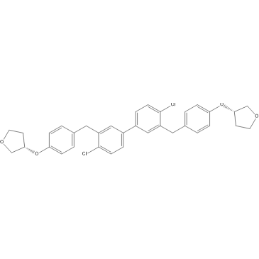 (3S,3'S)-3,3'-((((4,4'-Dichloro-[1,1'-biphenyl]-3,3'-diyl)bis(methylene))bis(4,1-phenylene))bis(oxy))bis(tetrahydrofuran) Empagliflozin Impurity|CS-0165059
