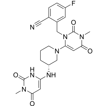 (R)-4-fluoro-2-((3-methyl-6-(3-((1-methyl-2,6-dioxo-1,2,3,6-tetrahydropyrimidin-4-yl)amino)piperidin-1-yl)-2,4-dioxo-3,4-dihydropyrimidin-1(2H)-yl)methyl)benzonitrile  (Trelagliptin Impurity）|CS-0165140