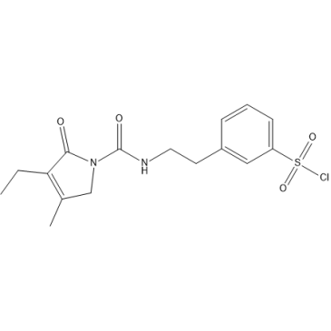 3-(2-(3-ethyl-4-methyl-2-oxo-2,5-dihydro-1H-pyrrole-1-carboxamido)ethyl)benzene-1-sulfonyl chloride  Glimepiride Impurity|CS-0165186
