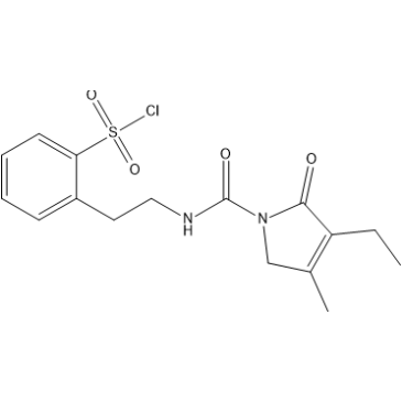 2-(2-(3-ethyl-4-methyl-2-oxo-2,5-dihydro-1H-pyrrole-1-carboxamido)ethyl)benzene-1-sulfonyl chloride  Glimepiride Impurity|CS-0165187