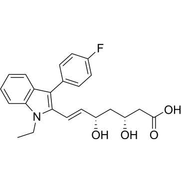 (3R,5S,E)-7-(1-ethyl-3-(4-fluorophenyl)-1H-indol-2-yl)-3,5-dihydroxyhept-6-enoic acid  (Fluvastatin Impurity）|CS-0165205