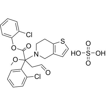 (R)-(R)-1-(2-chlorophenyl)-2-methoxy-2-oxoethyl 2-(2-chlorophenyl)-2-(6,7-dihydrothieno[3,2-c]pyridin-5(4H)-yl)acetate sulfate  (Clopidogrel Impuruity）|CS-0165213