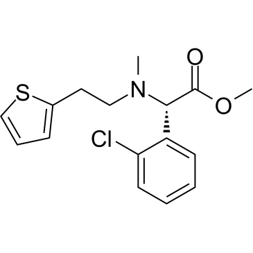 (S)-Methyl 2-(2-chlorophenyl)-2-(methyl(2-(thiophen-2-yl)ethyl)amino)acetate Clopidogrel Impurity|CS-0165214