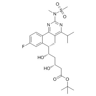 (3R,5S)-tert-butyl 5-((S)-8-fluoro-4-isopropyl-2-(N-methylmethylsulfonamido)-5,6-dihydrobenzo[h]quinazolin-6-yl)-3,5-dihydroxypentanoate  (Rosuvastatin Impuruity）|CS-0165283