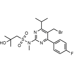 N-(5-(bromomethyl)-4-(4-fluorophenyl)-6-isopropylpyrimidin-2-yl)-2-hydroxy-N,2-dimethylpropane-1-sulfonamide  Rosuvastatin Impurity|CS-0165333