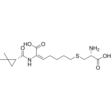 (Z)-7-(((R)-2-Amino-2-carboxyethyl)thio)-2-((R)-2,2-dimethylcyclopropane-1-carboxamido)hept-2-enoic Acid Cilastatin Impurity|CS-0165406