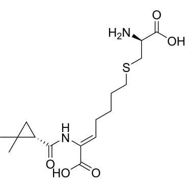 (Z)-7-(((S)-2-amino-2-carboxyethyl)thio)-2-((S)-2,2-dimethylcyclopropanecarboxamido)hept-2-enoic acid  Cilastatin Impurity|CS-0165407