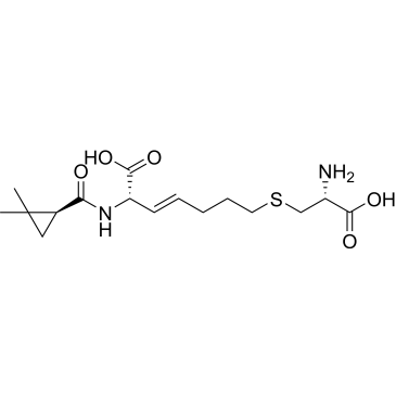 (S,E)-7-(((R)-2-amino-2-carboxyethyl)thio)-2-((S)-2,2-dimethylcyclopropanecarboxamido)hept-3-enoic acid  Cilastatin Impurity|CS-0165408